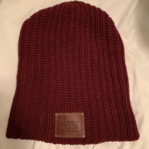 Love your melon maroon beanie